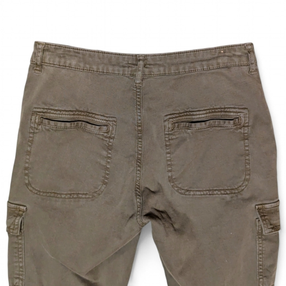 Faherty Women's Mid Rise Margaux Cargo Jogger Pants Sz 26 Field Green Utility - Picture 6 of 12